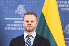 Minister spraw zagranicznych Gabrielius Landsbergis, fot. BNS/Irmantas Gelūnas