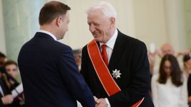 Prezydent Andrzej Duda (L) i Krzysztof Wyszkowski (P) (fot. PAP/Jacek Turczyk)