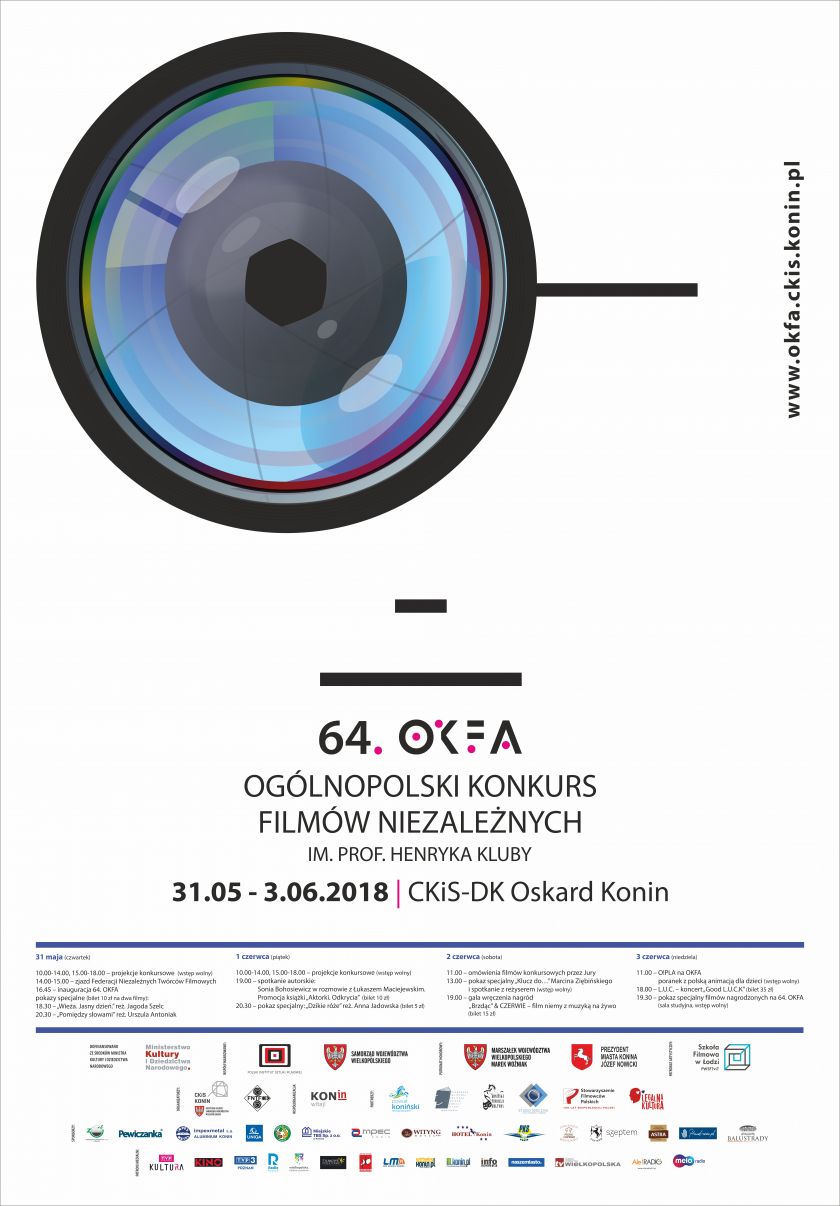 64. OKFA Ogólnopolski Konkurs Filmów Niezależnych im. prof. Henryka Kluby