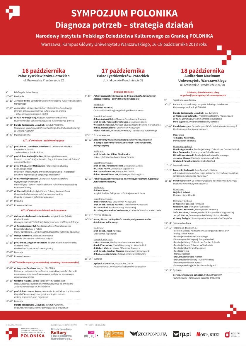 Sympozjum POLONIKA. Diagnoza potrzeb – strategia działań