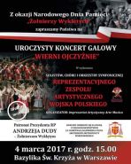 Koncert Galowy z okazji Dnia Pamięci Żołnierzy Wyklętych
