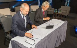 Prezes  TVP Juliusz Braun i Prezes PIKE Jerzy Straszewski podpisali list intencyjny dotyczący rozwoju usługi RSO
