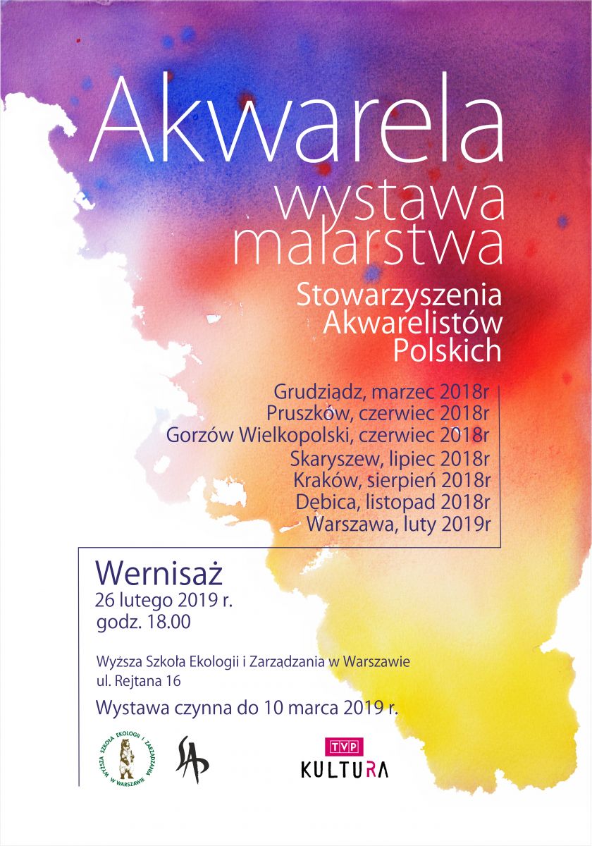 <b>„AKWARELA. WYSTAWA MALARSTWA STOWARZYSZENIA AKWARELISTÓW POLSKICH”</b>