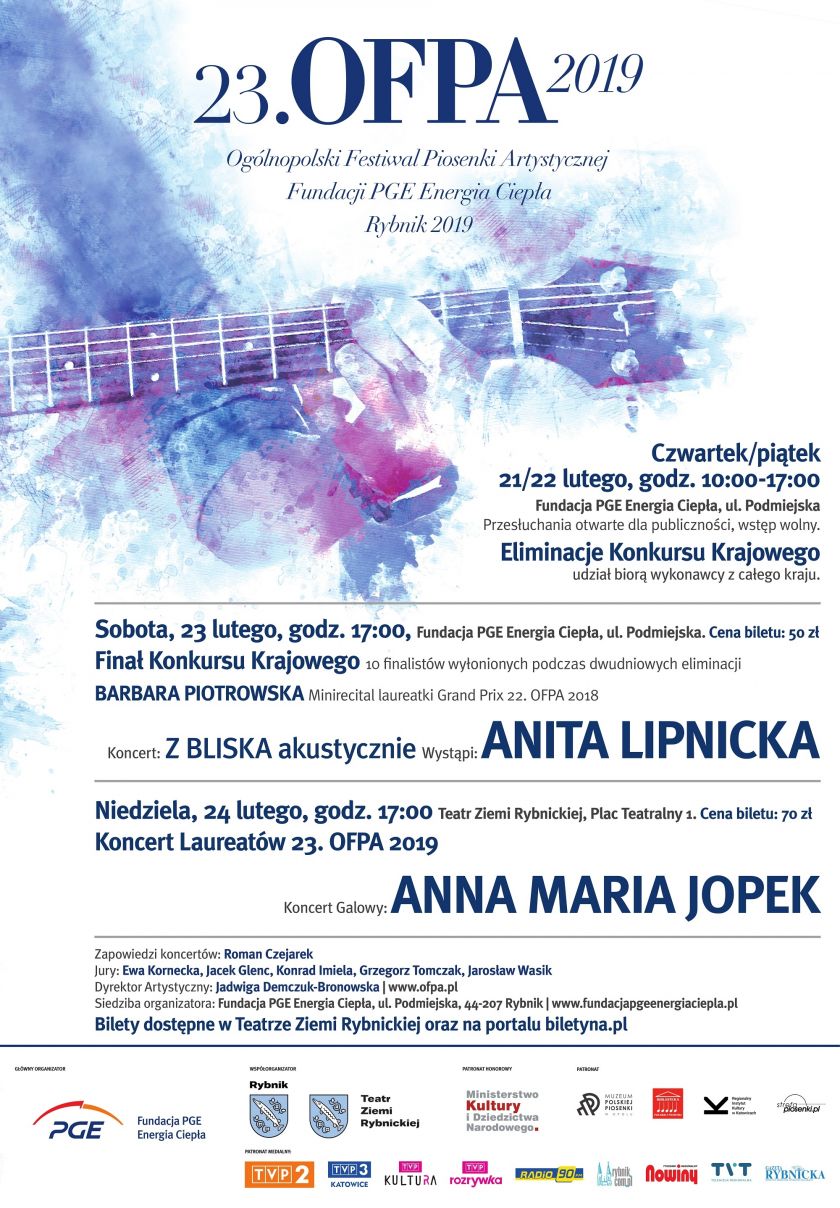 23 Ogólnopolski Festiwal Piosenki Artystycznej OFPA