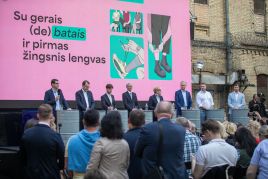 Debaty kandydatów na prezydenta Litwy, fot. ELTA