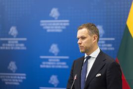 Minister spraw zagranicznych Gabrielius Landsbergis, fot. BNS/Irmantas Gelūnas