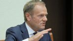 Były premier Donald Tusk przed sejmową komisją śledczą ds. VAT (fot. PAP/Paweł Supernak)