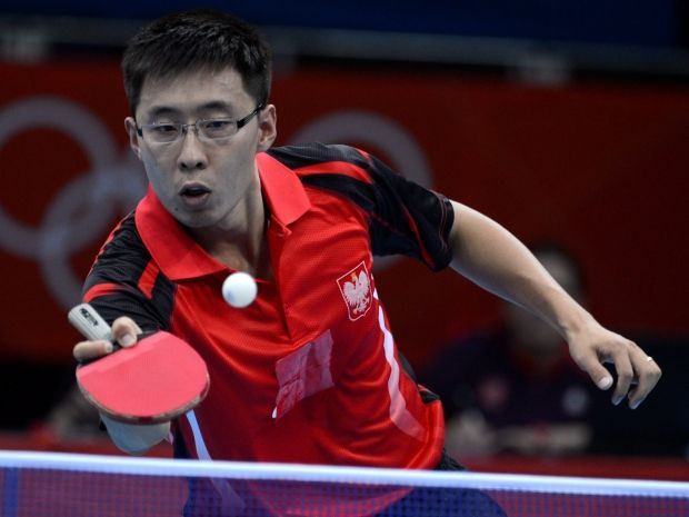 Wang Zeng Yi odpadł z igrzysk w Londynie już w drugiej rundzie (fot. PAP/EPA)