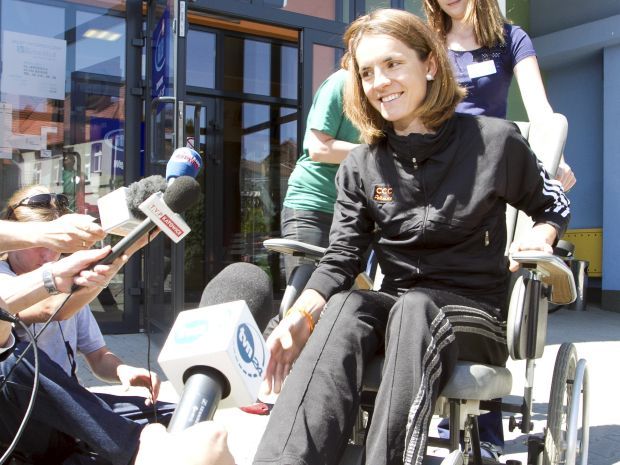 Maja Włoszczowska przez uraz nie wystąpi w Londynie (fot. PAP)