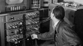 Technika telewizyjna: wizjofon magnetofon, monitor i telewizor, 1959 rok. Fot. TVP 