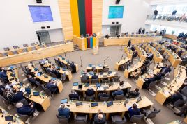 Sejm przedyskutuje poprawki dotyczące zarządzania aktywami i funduszami podmiotów objętych sankcjami na Litwie, fot. BNS/Žygimantas Gedvila