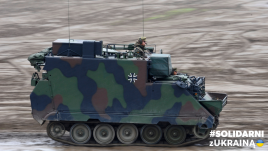 Litwa dostarczyła Ukrainie pojazdy opancerzone i sprzęt wojskowy, fot. Getty Images/Photothek/Michael Gottschalk