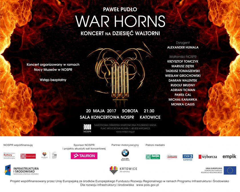 WAR HORNS - koncert Pawła Pudło w NOSPR.