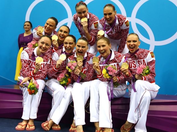Rosjanki ze złotymi medalami igrzysk w Londynie (fot. Getty Images)