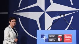 Premier Beata Szydło podsumowała szczyt NATO w Warszawie (fot. PAP/Radek Pietruszka)