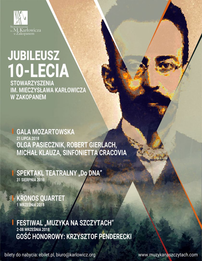 10-LECIE STOWARZYSZENIE IM.MIECZYSŁAWA KARŁOWICZA I FESTIWALU
