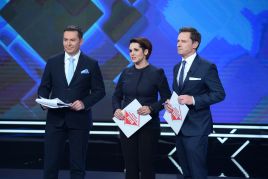 Najważniejszy polityczny wieczór tej jesieni poprowadzili: Michał Adamczyk, Edyta Lewandowska i Krzysztof Ziemiec