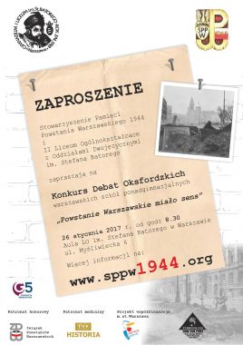 Konkurs debat oksfordzkich o Powstaniu Warszawskim (fot. arch)