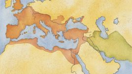 Mapa starożytnego Imperium Rzymskiego. Fot. Getty Images