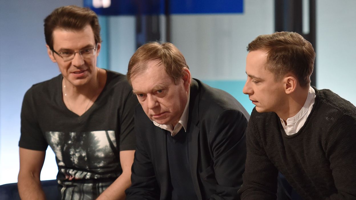 Jerzy Zalewski, Wojciech Niemczyk, Marcin Kwaśny – o filmie „Wyklęty”. (fot. Ireneusz Sobieszczuk/ TVP)