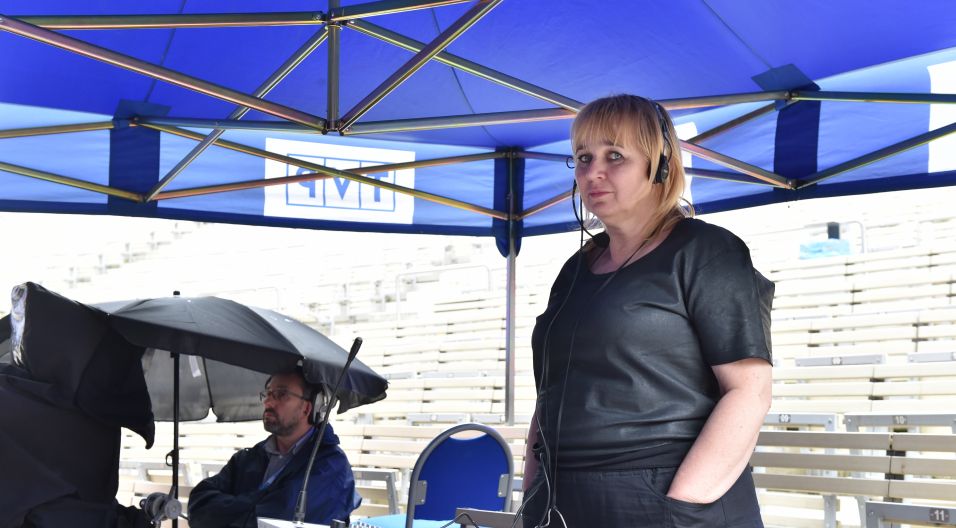 Halina Przebinda jest autorem scenariusza i reżyserem koncertu (fot. Ireneusz Sobieszczuk)