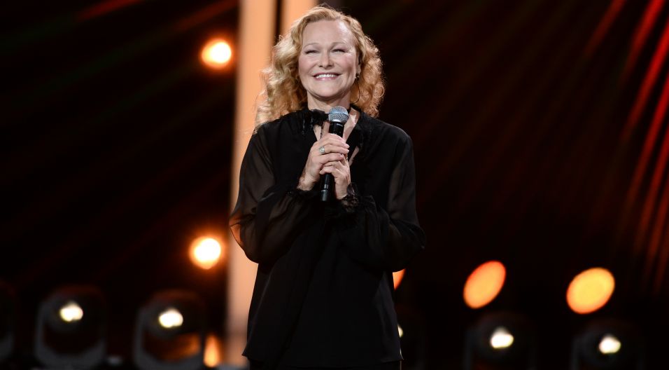 Chwile wzruszenia przeżyła Edyta Geppert. Opolska publiczność uhonorowała artystkę owacjami na stojąco (fot. J. Bogacz/TVP)