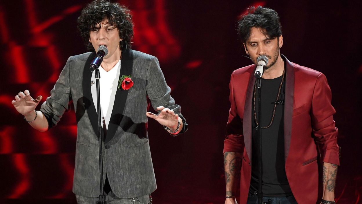 Włochy: „Non mi avete fatto niente” to tytuł piosenki reprezentanta Włoch, którą usłyszymy w finale. Wykonają ją Ermal Meta i Fabrizio Moro (fot. PAP)