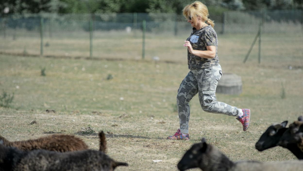 Kiedy Maria potraktowała to jak aerobik... (fot. TVP)