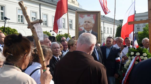 W obchodach uczestniczy Jarosław Kaczyński (fot. PAP/Radek Pietruszka)
