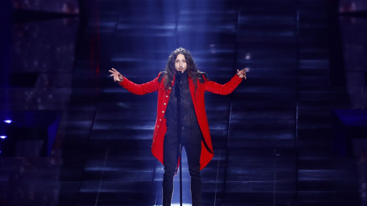 Michał Szpak, tak jak zapowiedział, dał z siebie wszystko (fot. Andres Putting)