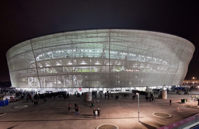 Stadion we Wrocławiu podczas meczu Śląska (fot. PAP)