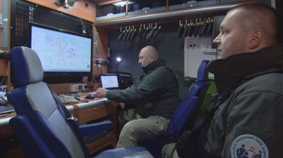 Wóz posiada nowoczesny sprzęt do poszukiwań zaginionych