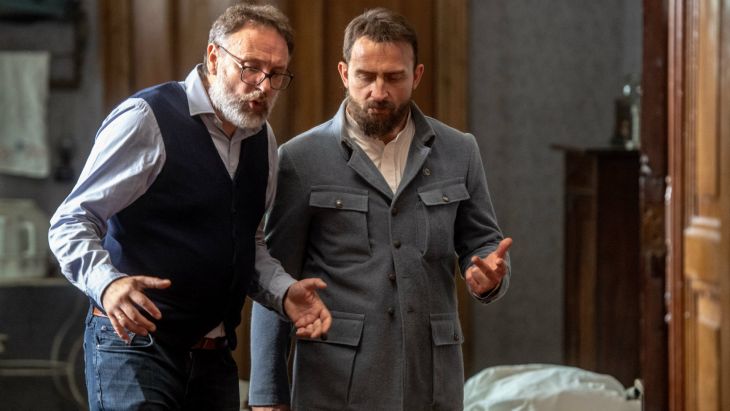 Na planie zdjęciowym filmu „Piłsudski”
