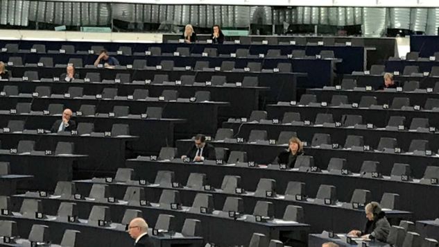 W Parlamencie Europejskim odbywa się debata o praworządności w Polsce (fot. Twitter)