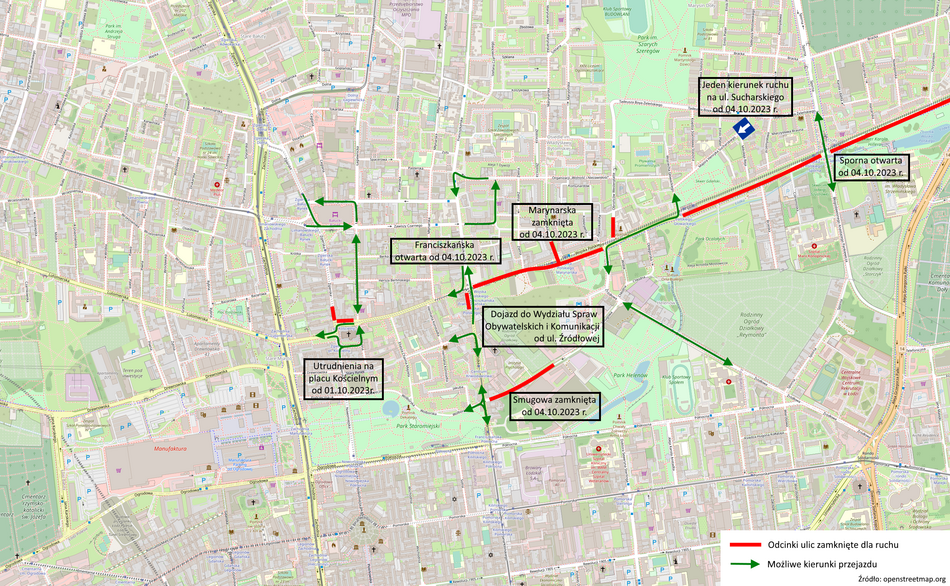 Remont Na Wojska Polskiego Zamkni Cie Ul Marynarskiej Otwarcie Ul