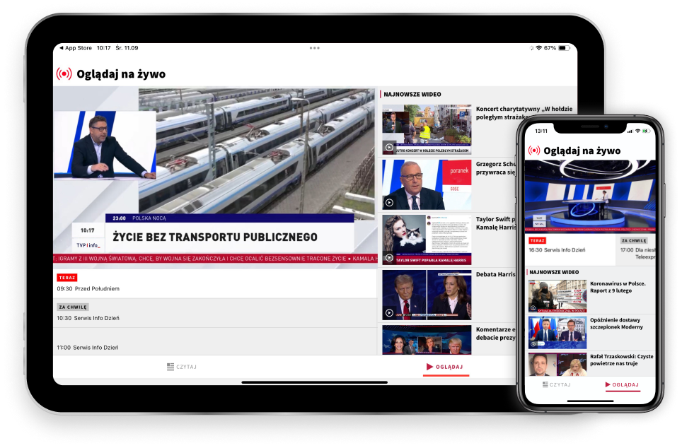Aplikacja mobilna TVP INFO - pobierz za darmo na telefon z Android i