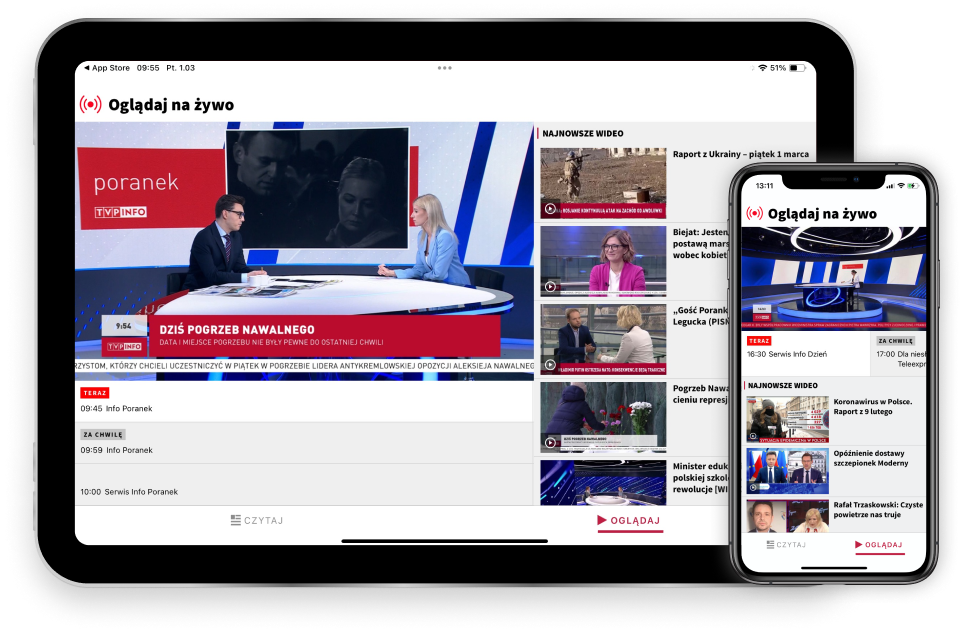 Aplikacja mobilna TVP INFO - pobierz za darmo na telefon z Android i