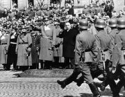 Soon the same square would echo to the thundering sound of thousands of jackboots.    Photo: ullstein bild via Getty Images 