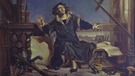 Obraz Jana Matejki pt. Astronom Kopernik, czyli rozmowa z Bogiem (fot. arch.PAP)