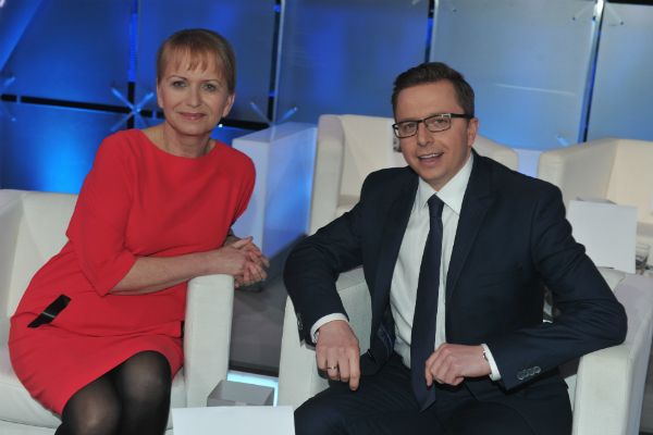 Sławomira Łozińska i Dariusz Joński byli nie do pokonania (fot. J. Bogacz/TVP)