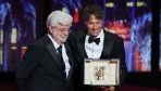 Drama about erotic dancer and Russian oligarch’s son wins Palme d’Or at Cannes