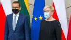 Premier Mateusz Morawiecki spotkał się z premier Litwy Ingridą Šimonyte [fotogaleria]
