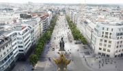 Trams will also return to Wenceslas Square as it regains its glory. Image: Jakub Cigler Architekti 