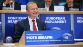 Commissioner for Budget, Anti-Fraud and Public Administration Piotr Serafin at the hearing in the European Parliament