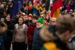 Solidarność i pamięć: Marsz młodzieży w dniu 16 lutego [fotogaleria], fot. TVP Wilno/Karina Mieczkowska