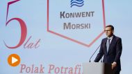 Premier Mateusz Morawiecki na Konwencie Morskim (fot. Twitter/KPRM)
