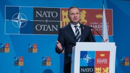 Prezydent Duda wziął udział w szczycie NATO w Madrycie (fot. PAP/Mateusz Marek)