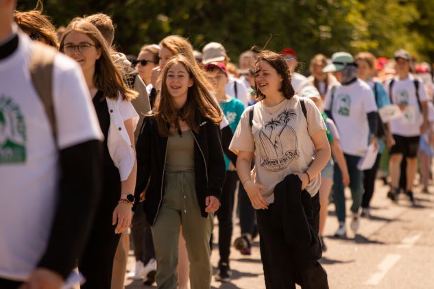 Podążając szlakiem świętego: XI Piesza Pielgrzymka na cześć Księdza Obrembskiego [fotogaleria], fot. TVP Wilno/Karina Mieczkowska