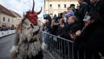 Folklore demons parade through town as Slovenia gets ready for Xmas