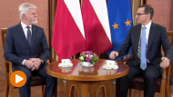 Spotkanie premiera Mateusza Morawieckiego z prezydentem Czech Petrem Pavlem (fot. TVP)